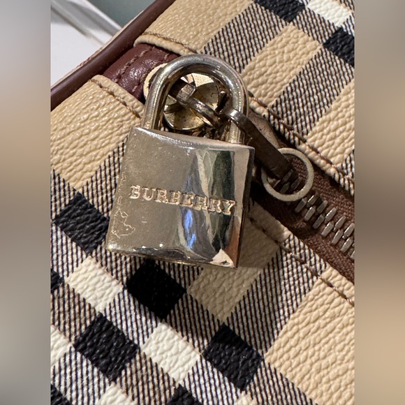 BURBERRY Vintage Haymarket Check Canvas Garment Bag - Picture 9 of 17